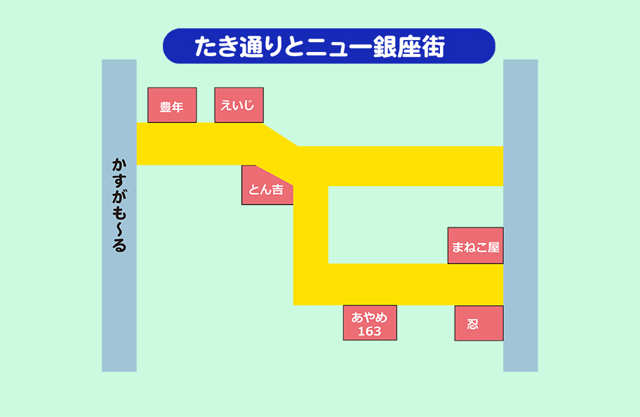 たき通りとニュー銀座街