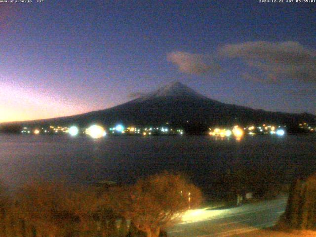 河口湖からの富士山