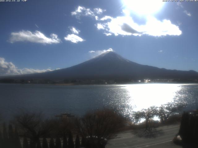 河口湖からの富士山