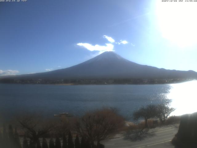 河口湖からの富士山