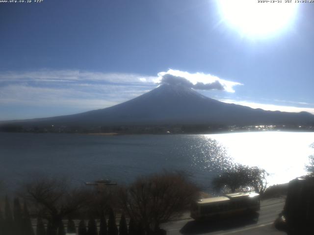 河口湖からの富士山