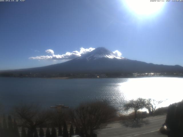 河口湖からの富士山