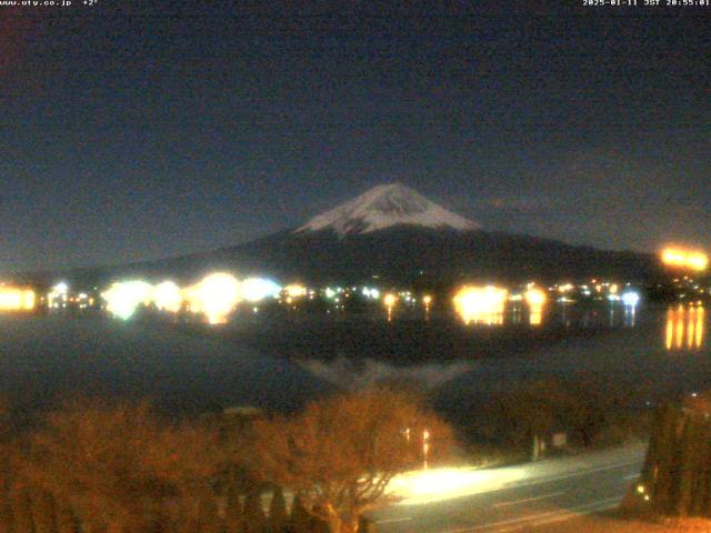 河口湖からの富士山