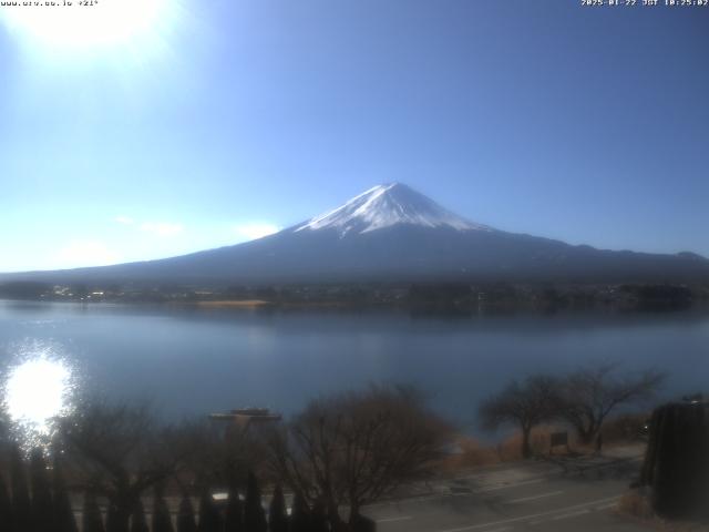 河口湖からの富士山