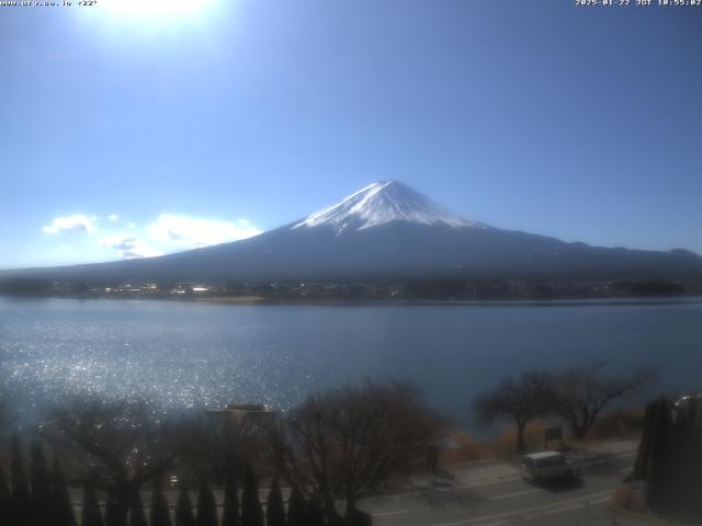 河口湖からの富士山
