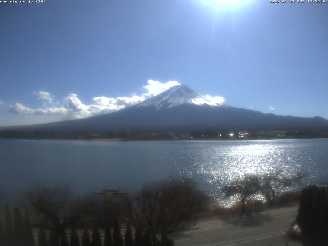 河口湖からの富士山