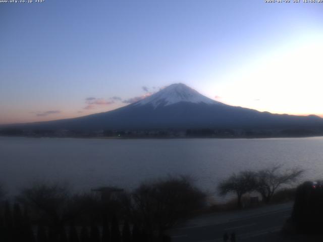 河口湖からの富士山