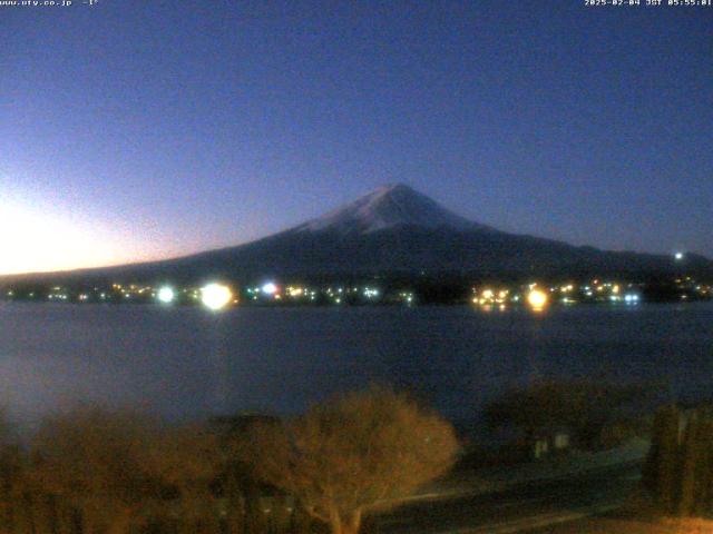 河口湖からの富士山