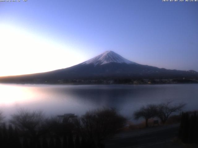 河口湖からの富士山