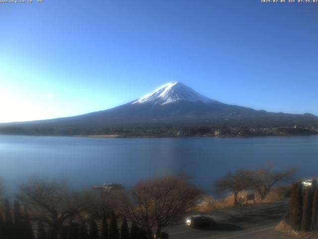 河口湖からの富士山