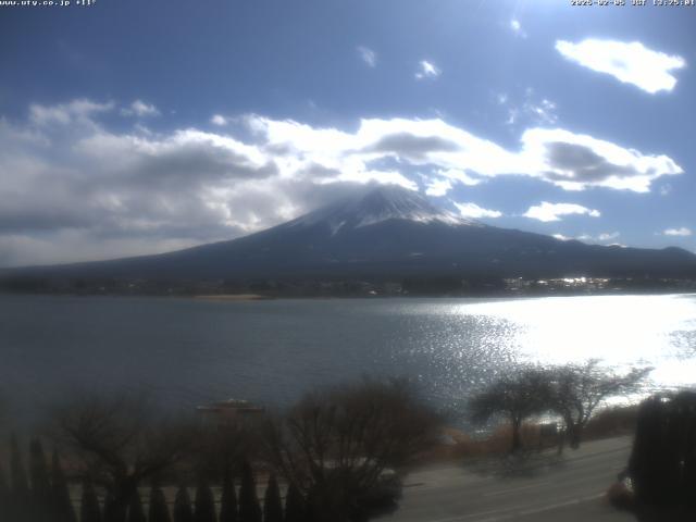 河口湖からの富士山