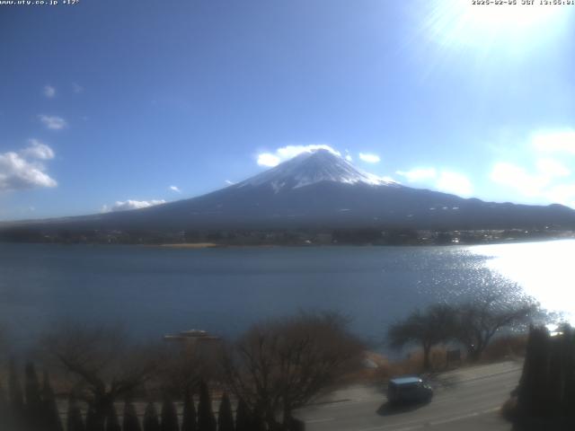 河口湖からの富士山