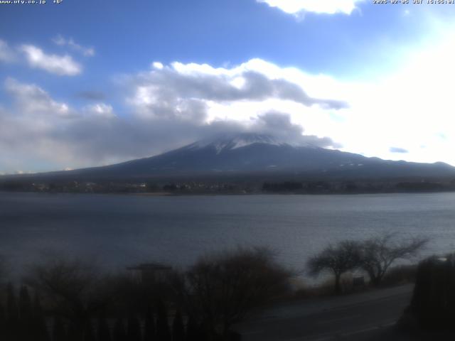 河口湖からの富士山