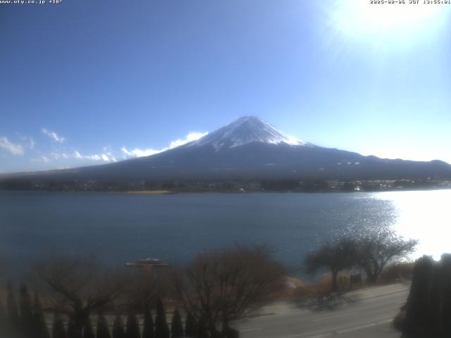 河口湖からの富士山