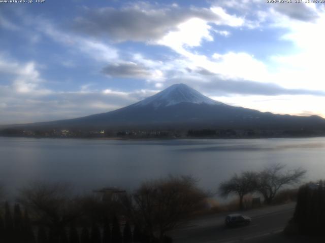 河口湖からの富士山