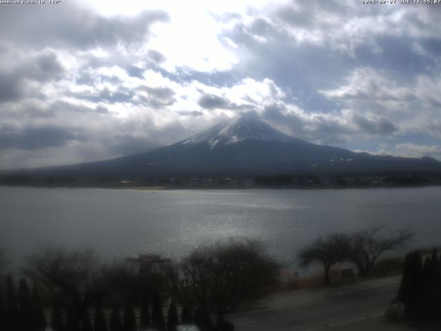 河口湖からの富士山