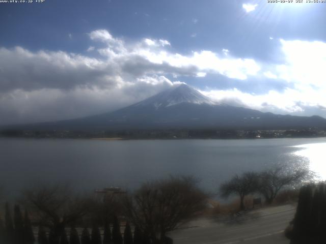 河口湖からの富士山