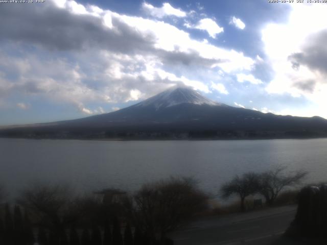 河口湖からの富士山