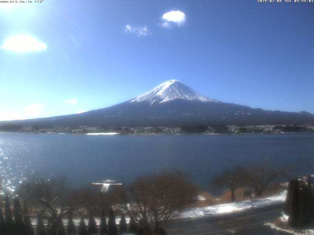 河口湖からの富士山