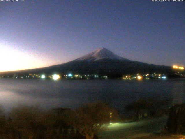 河口湖からの富士山
