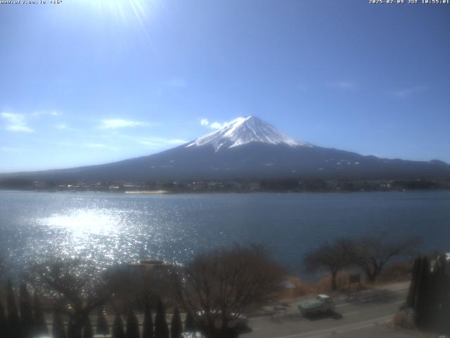 河口湖からの富士山