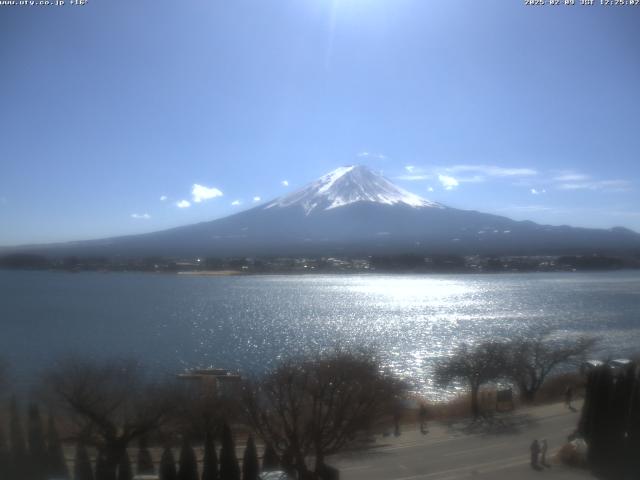 河口湖からの富士山