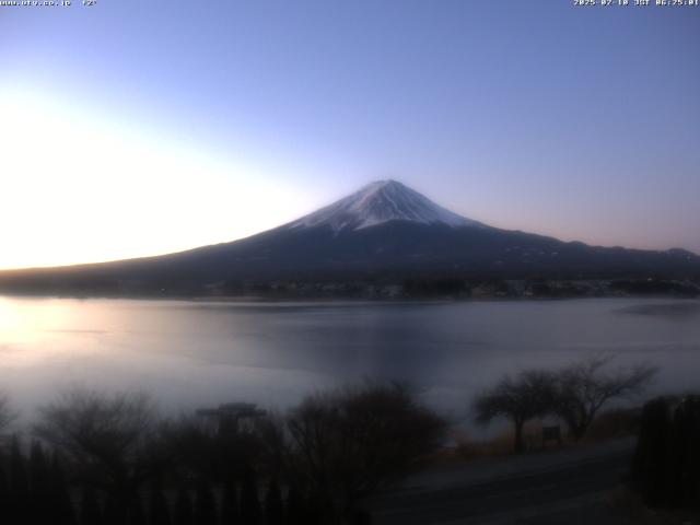 河口湖からの富士山