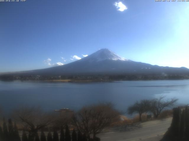 河口湖からの富士山