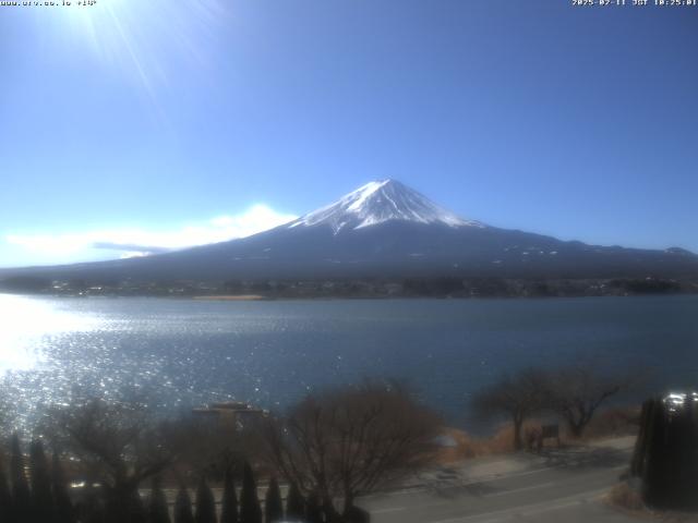 河口湖からの富士山