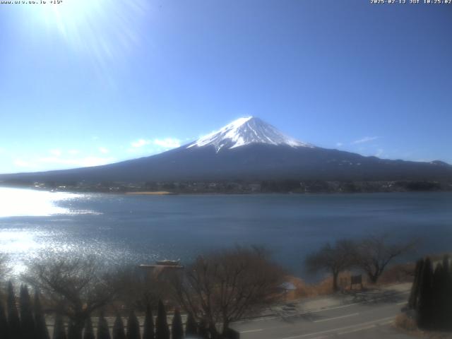 河口湖からの富士山