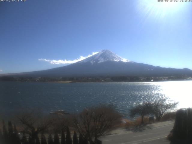 河口湖からの富士山