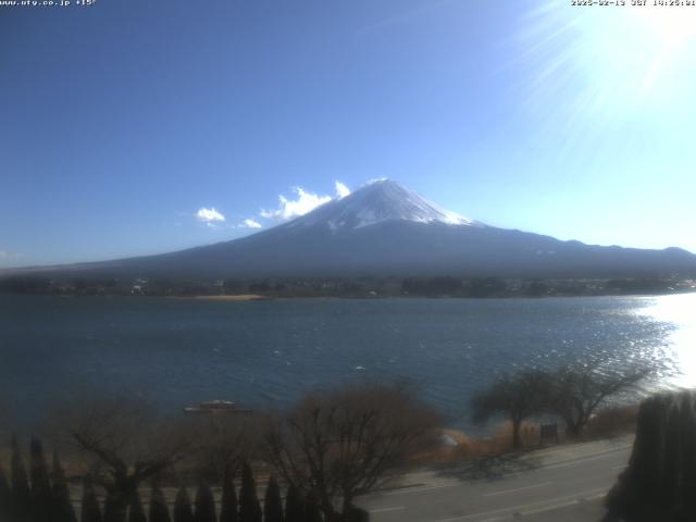 河口湖からの富士山