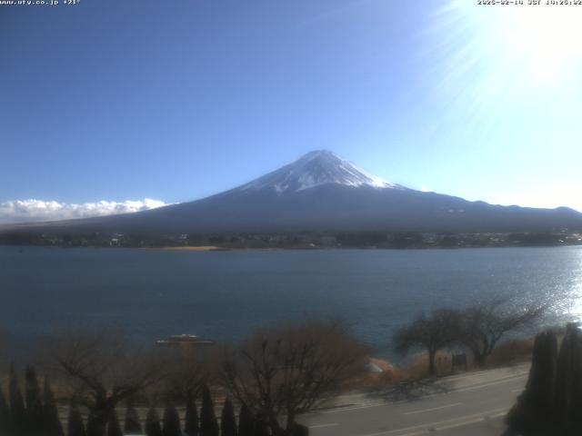 河口湖からの富士山