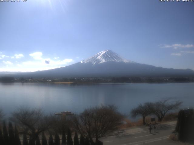 河口湖からの富士山