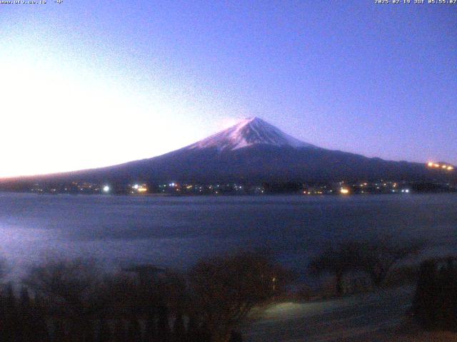 河口湖からの富士山