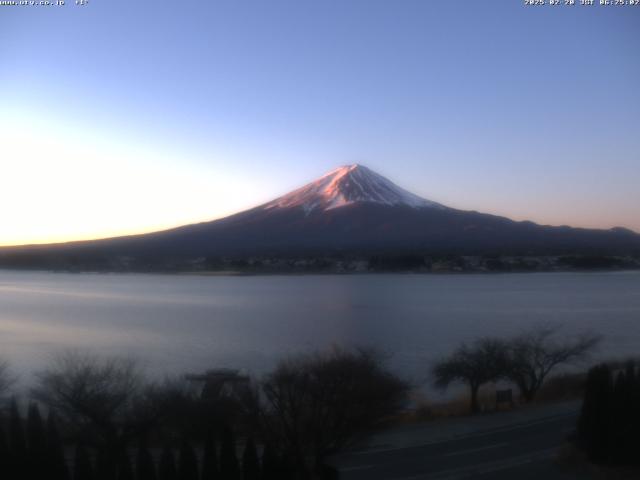 河口湖からの富士山