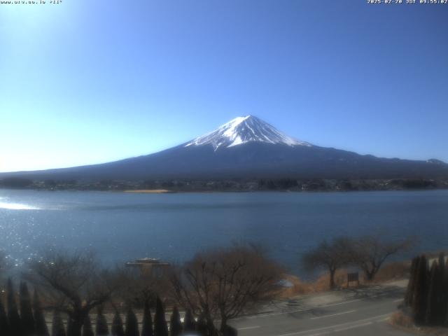 河口湖からの富士山
