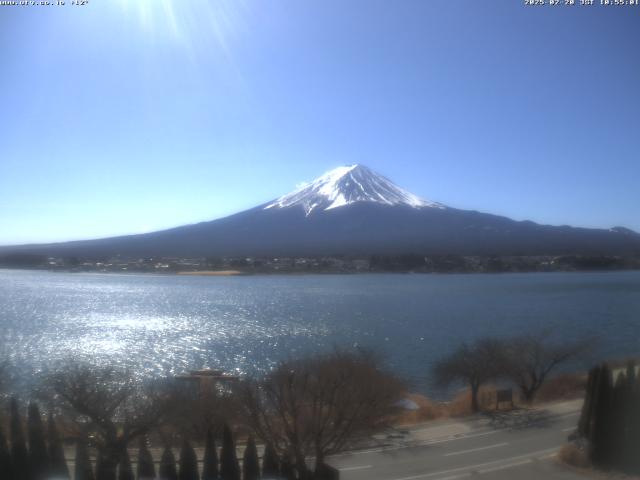 河口湖からの富士山