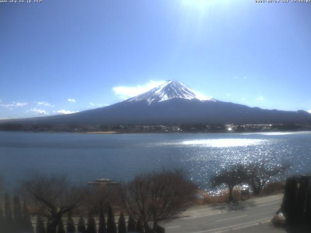 河口湖からの富士山