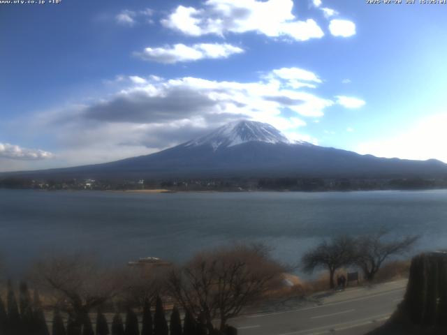 河口湖からの富士山