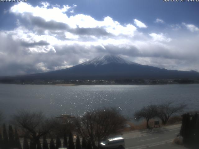 河口湖からの富士山