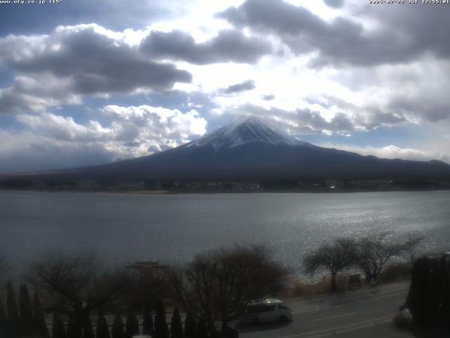 河口湖からの富士山