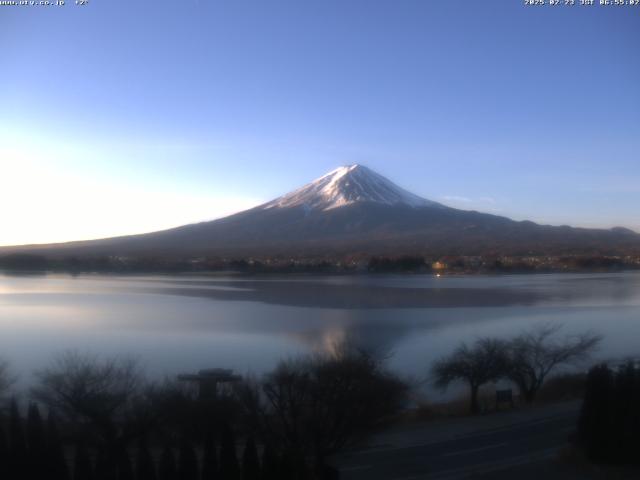 河口湖からの富士山