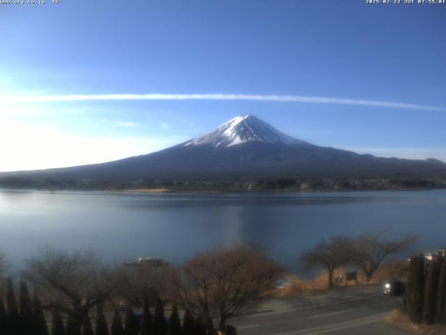 河口湖からの富士山
