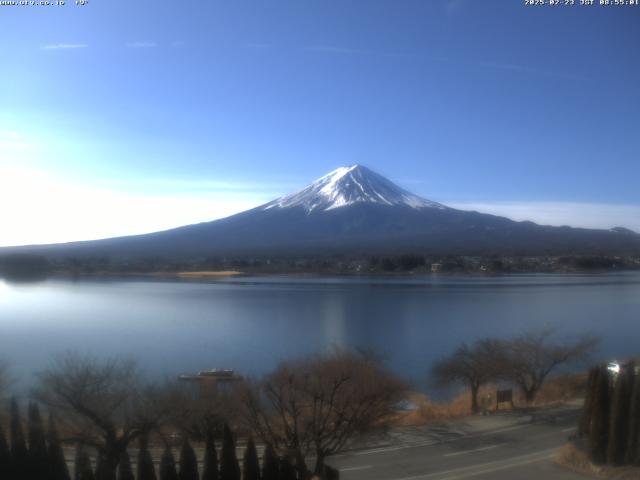 河口湖からの富士山