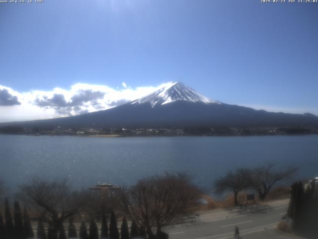 河口湖からの富士山