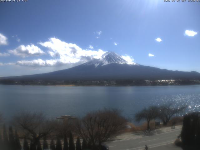 河口湖からの富士山