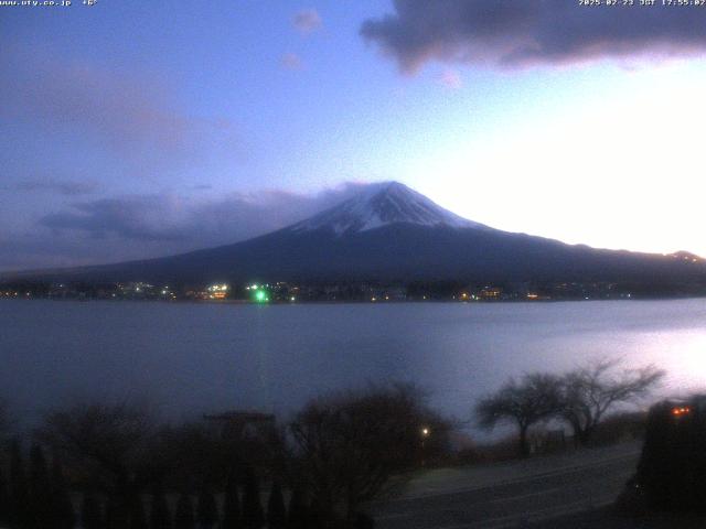 河口湖からの富士山