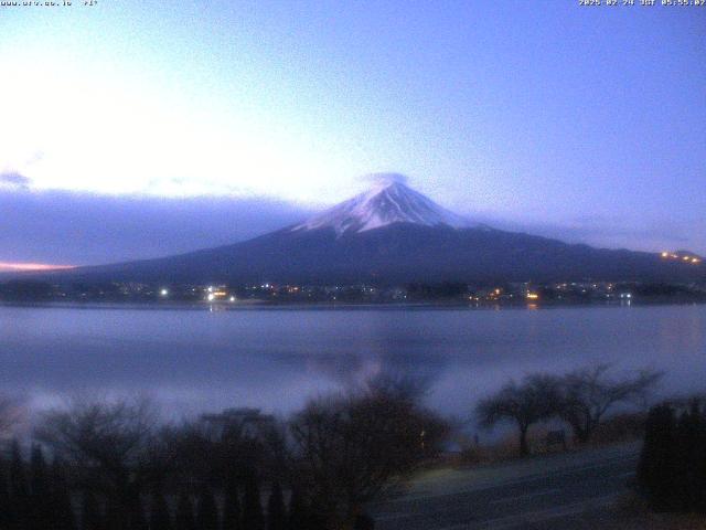 河口湖からの富士山