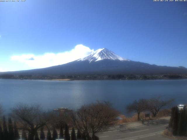 河口湖からの富士山